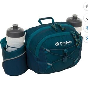 Outdoor Products Mojave 3.5 Ltr Fanny Pack on Waist Pack with 2 Bottles, Blue,